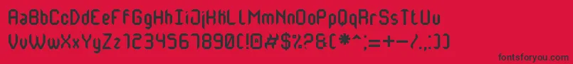 MonsterOfSouthSt Font – Black Fonts on Red Background