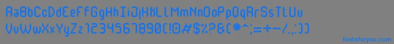 MonsterOfSouthSt Font – Blue Fonts on Gray Background