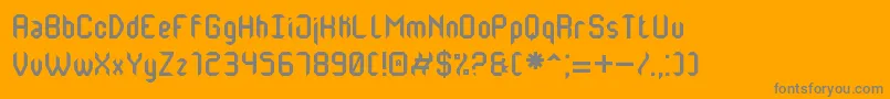 MonsterOfSouthSt Font – Gray Fonts on Orange Background