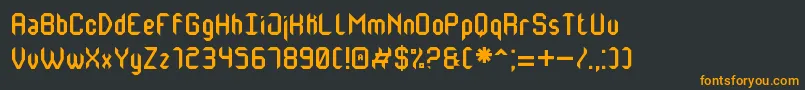 MonsterOfSouthSt Font – Orange Fonts on Black Background