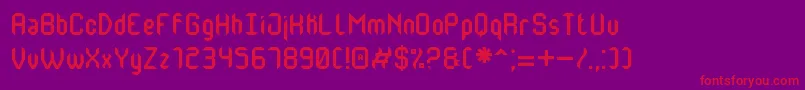 MonsterOfSouthSt Font – Red Fonts on Purple Background