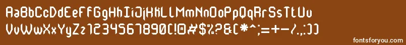 MonsterOfSouthSt Font – White Fonts on Brown Background