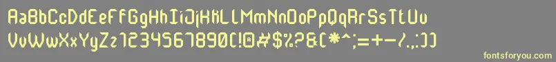 MonsterOfSouthSt Font – Yellow Fonts on Gray Background