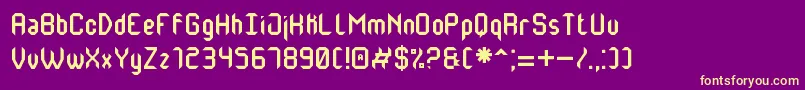 MonsterOfSouthSt Font – Yellow Fonts on Purple Background