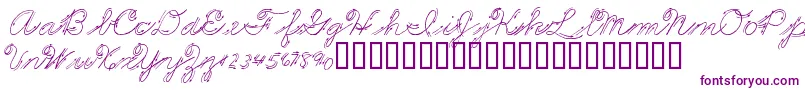 PremiersMotsScript-Schriftart – Violette Schriften