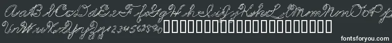 PremiersMotsScript-Schriftart – Weiße Schriften