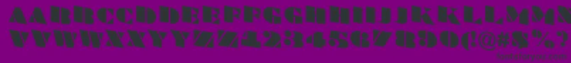 BraggatitulspdnRegular Font – Black Fonts on Purple Background