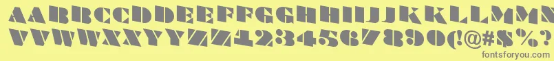 Lisätietoja BraggatitulspdnRegular-fontista BraggatitulspdnRegular-fontti – harmaat kirjasimet keltaisella taustalla