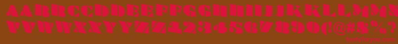 More about BraggatitulspdnRegular Font BraggatitulspdnRegular Font – Red Fonts on Brown Background