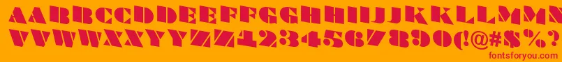 More about BraggatitulspdnRegular Font BraggatitulspdnRegular Font – Red Fonts on Orange Background