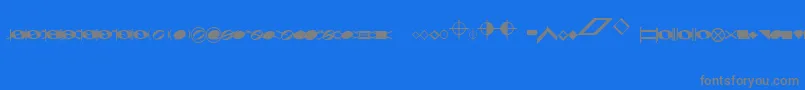 fuente NoteheadsSpecialEfeBased – Fuentes Grises Sobre Fondo Azul