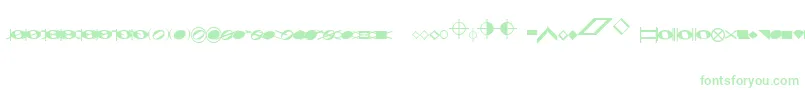 NoteheadsSpecialEfeBased-Schriftart – Grüne Schriften