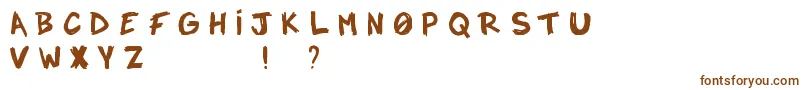 Notadrop Font – Brown Fonts on White Background