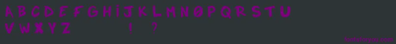 Notadrop Font – Purple Fonts on Black Background