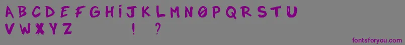 Notadrop Font – Purple Fonts on Gray Background