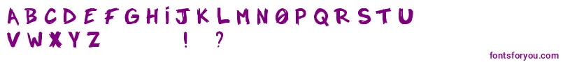 Notadrop Font – Purple Fonts on White Background