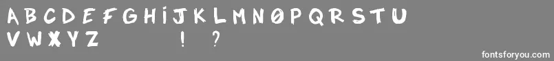 Notadrop Font – White Fonts on Gray Background