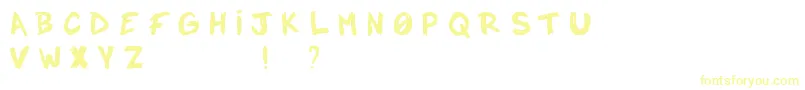 Notadrop Font – Yellow Fonts on White Background