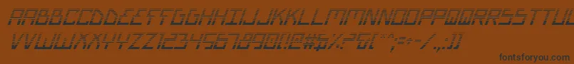 fuente BionicTypeGradItalic – Fuentes Negras Sobre Fondo Marrón