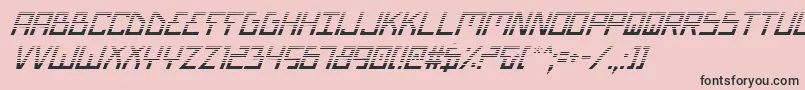 BionicTypeGradItalic Font – Black Fonts on Pink Background