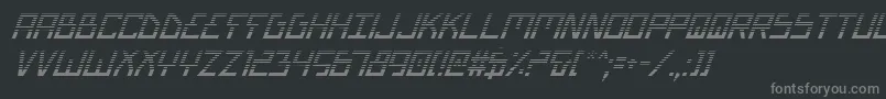Шрифт BionicTypeGradItalic – серые шрифты на чёрном фоне