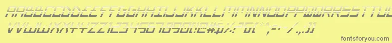 fuente BionicTypeGradItalic – Fuentes Grises Sobre Fondo Amarillo