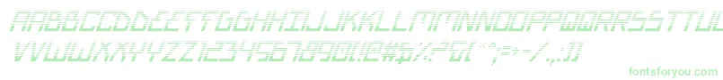 フォントBionicTypeGradItalic – 緑のフォント