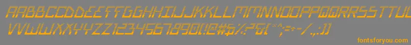 fuente BionicTypeGradItalic – Fuentes Naranjas Sobre Fondo Gris