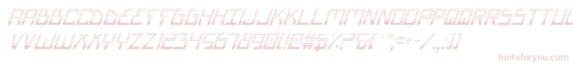 フォントBionicTypeGradItalic – 白い背景にピンクのフォント