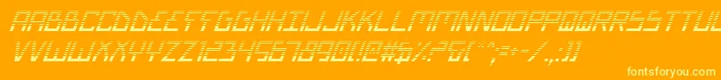 fuente BionicTypeGradItalic – Fuentes Amarillas Sobre Fondo Naranja