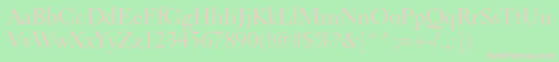 ElectraltstdRegular Font – Pink Fonts on Green Background