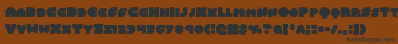 Balastaral Font – Black Fonts on Brown Background