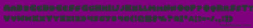 Balastaral Font – Black Fonts on Purple Background