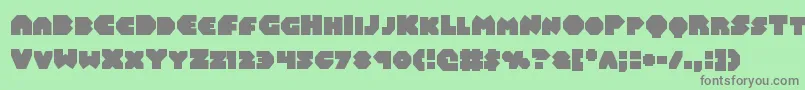 Balastaral Font – Gray Fonts on Green Background