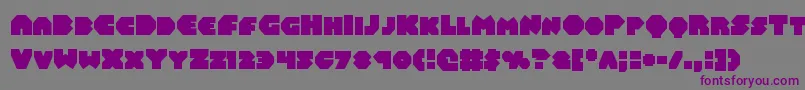 Balastaral-fontti – violetit fontit harmaalla taustalla