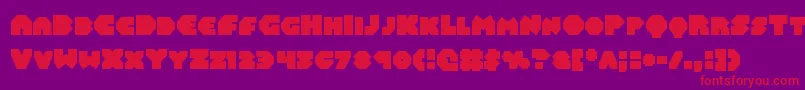 Balastaral Font – Red Fonts on Purple Background