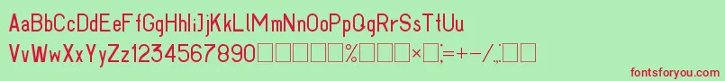 Gost293062Part1 Font – Red Fonts on Green Background