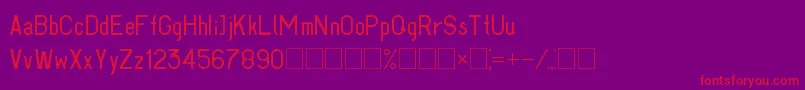 Gost293062Part1 Font – Red Fonts on Purple Background