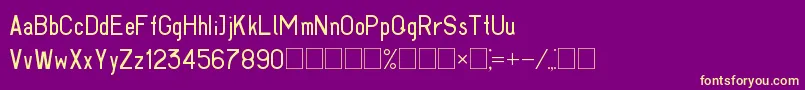 Fonte Gost293062Part1 – fontes amarelas em um fundo roxo