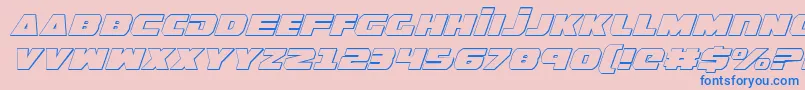 fuente GuardianShadowItalic – Fuentes Azules Sobre Fondo Rosa