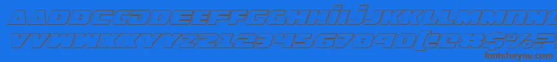 More about GuardianShadowItalic Font GuardianShadowItalic Font – Brown Fonts on Blue Background