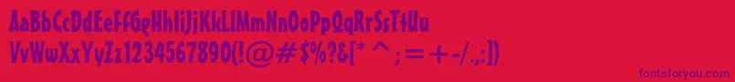 fuente Misterearlcbt – Fuentes Moradas Sobre Fondo Rojo