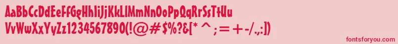 Misterearlcbt Font – Red Fonts on Pink Background