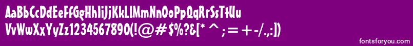 Misterearlcbt Font – White Fonts on Purple Background