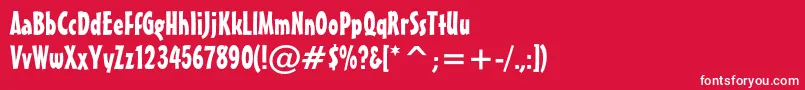 Misterearlcbt Font – White Fonts on Red Background