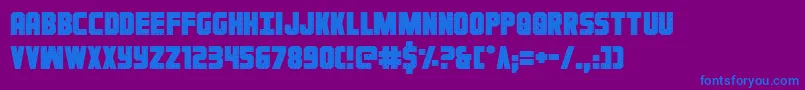 Шрифт Ironforge – синие шрифты на фиолетовом фоне