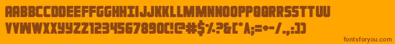 Ironforge Font – Brown Fonts on Orange Background