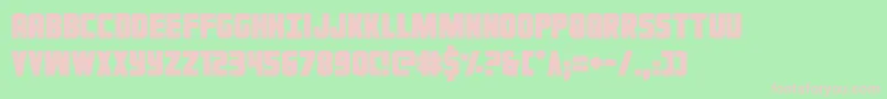 Ironforge-fontti – vaaleanpunaiset fontit vihreällä taustalla