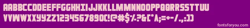 Ironforge Font – Pink Fonts on Purple Background