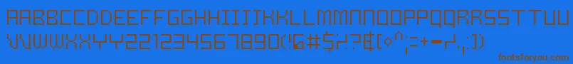 Lisätietoja SamsonThin-fontista SamsonThin-fontti – ruskeat fontit sinisellä taustalla